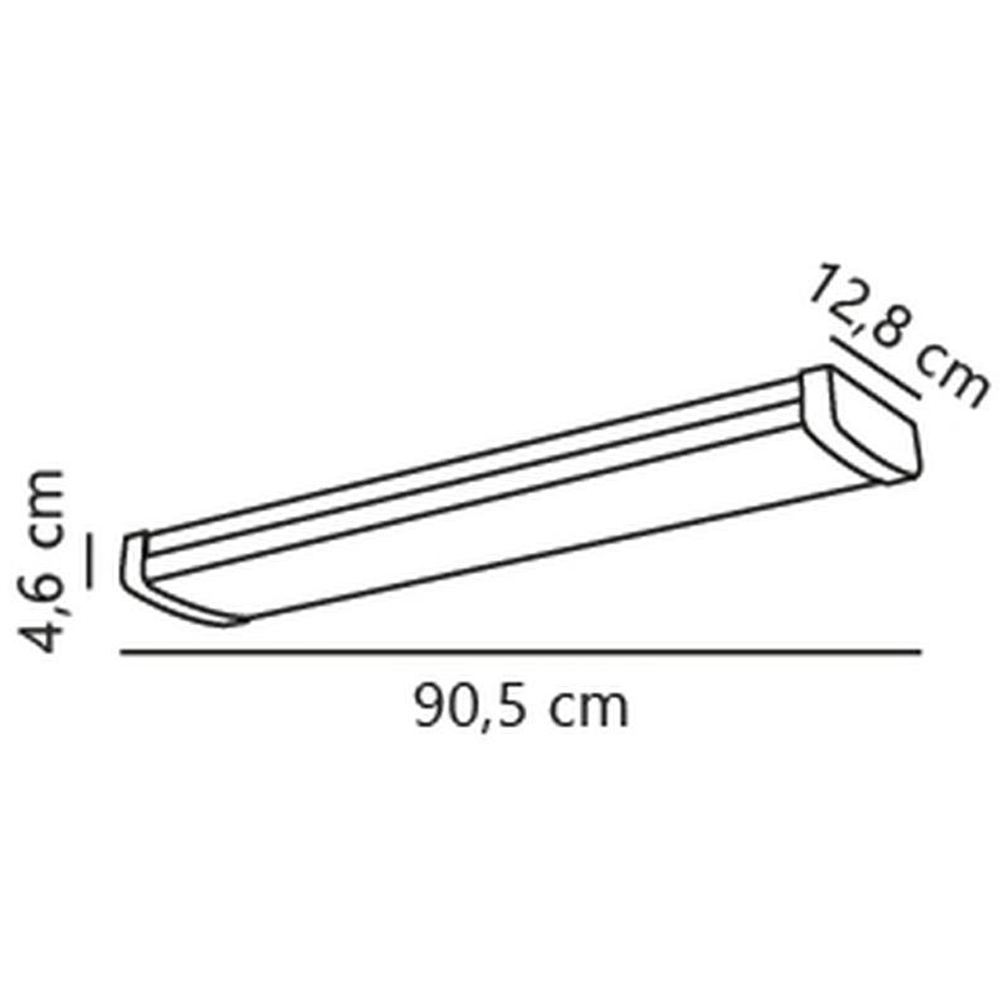Nordlux Wilmington 90 White Batten Light Fitting Image 7