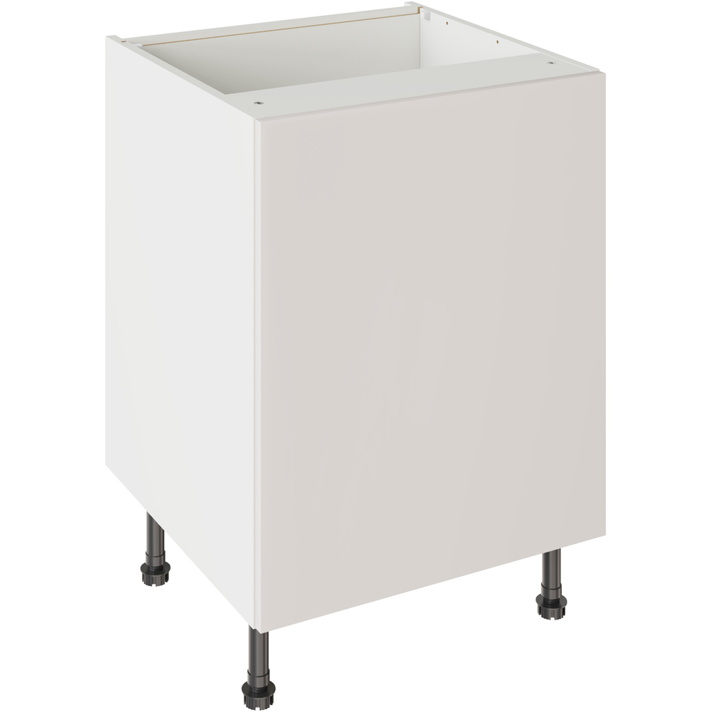 Kitchen Kit Slab Standard Light Grey Base Kitchen Cabinet Flatpack 600mm Image 1