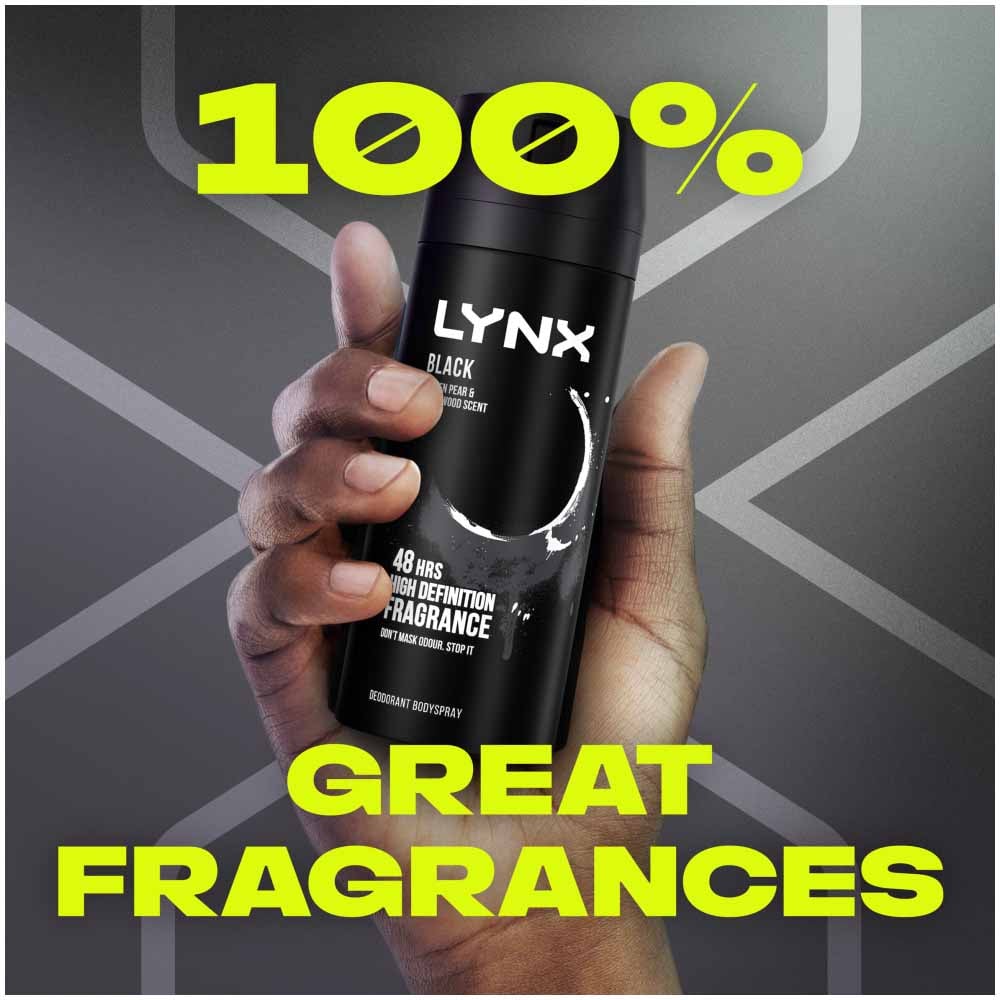 Lynx Black Body Spray Case of 6 x 150ml Image 8