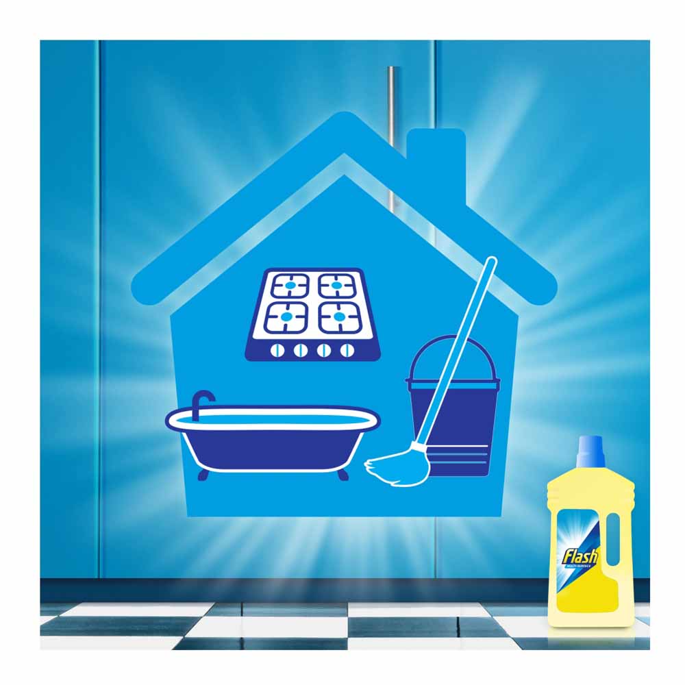 Flash Multi-Surface & Floor Liquid Cleaner Lemon 1L Image 5