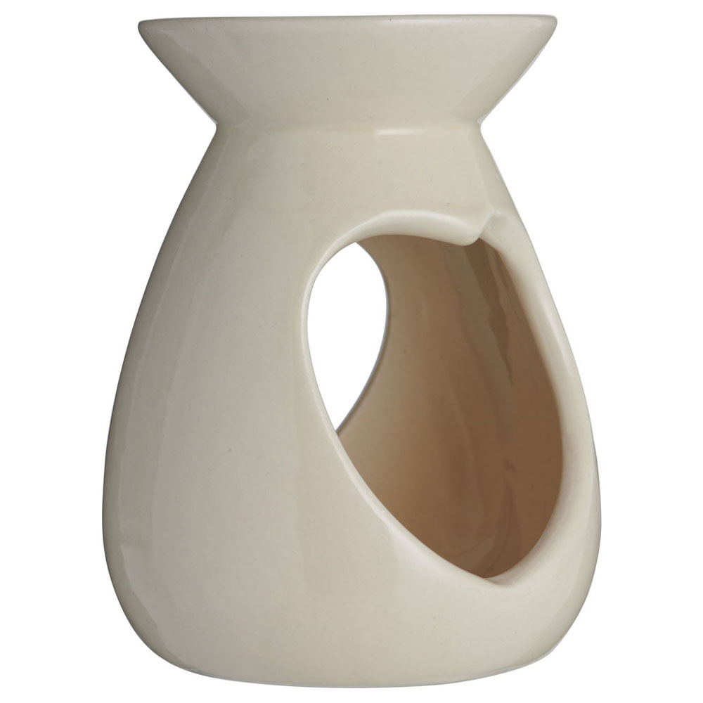 Wilko White Incense Oil Burner with Ceramic Hearts Wilko