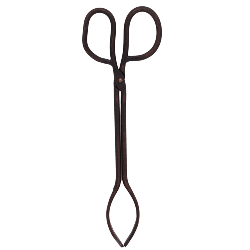 Charles Bentley Black Cast Iron Coal Tongs Image 3