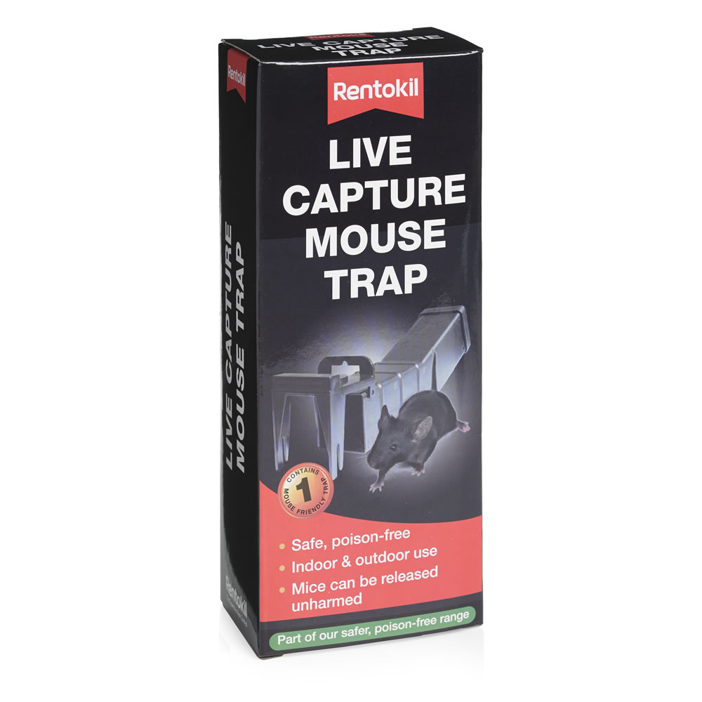 Rentokil Live Capture Mouse Trap Black Image 1