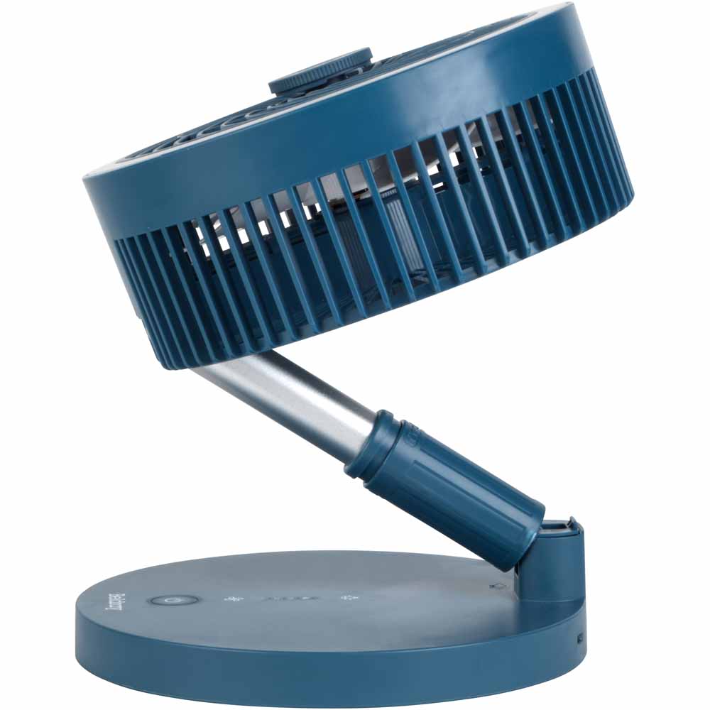 Beldray Cordless LED Foldable Fan Blue Image 2