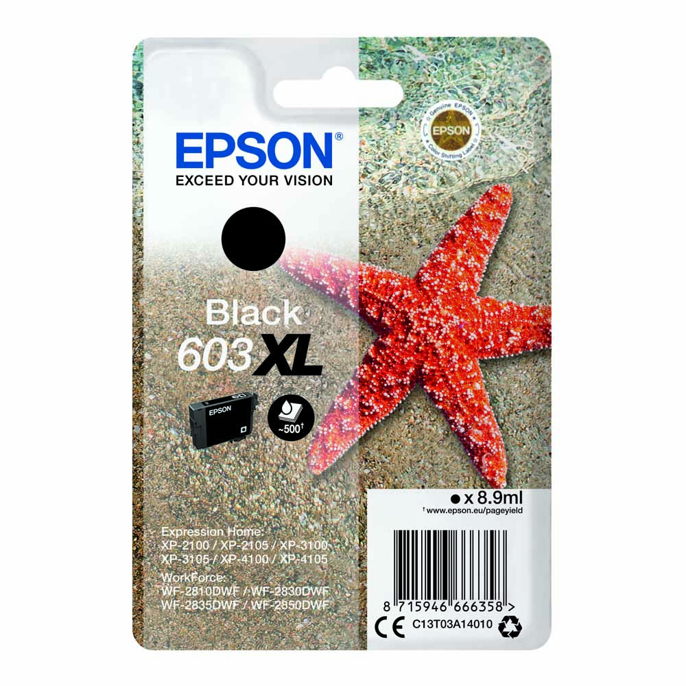Epson 603 XL Black Ink Image