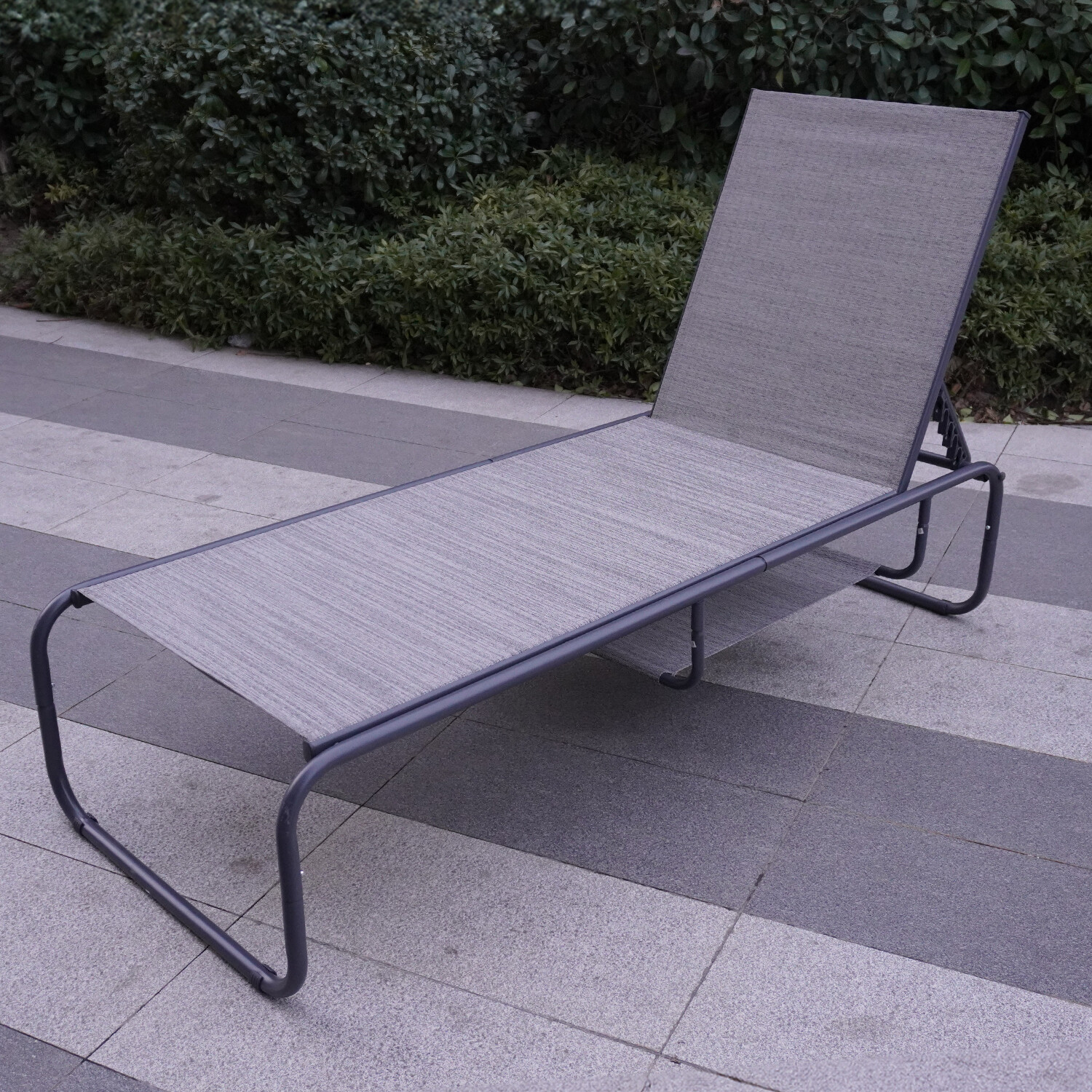Lucia Grey Sun Lounger Image 1