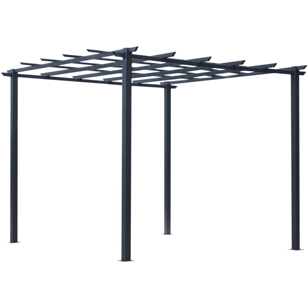 Outsunny 3 x 3 Metal Pergola Gazebo Image 2