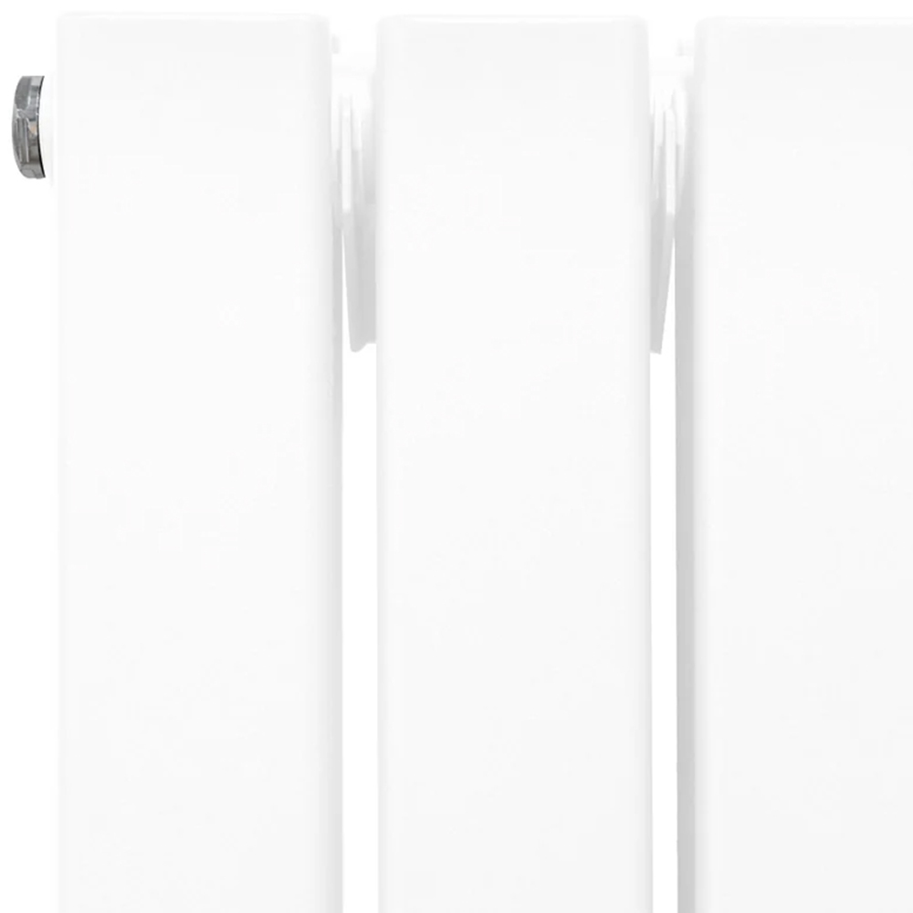 Monster Shop 6012BTU White Flat Panel Mirror Radiator with Valves 1800 x 425mm Image 4