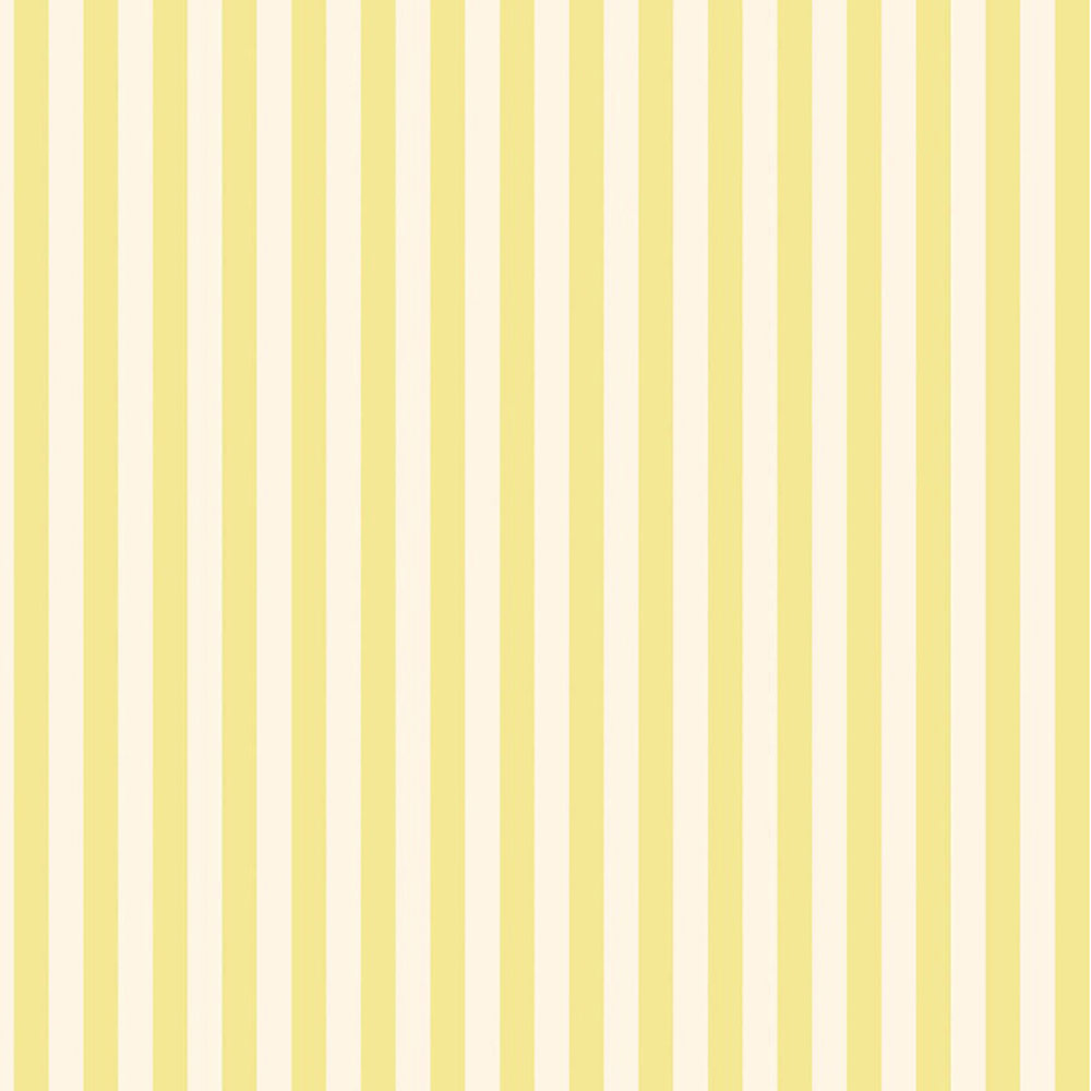 Bobbi Beck Eco Luxury Vertical Ice Cream Stripe Pastel Yellow Wallpaper Image