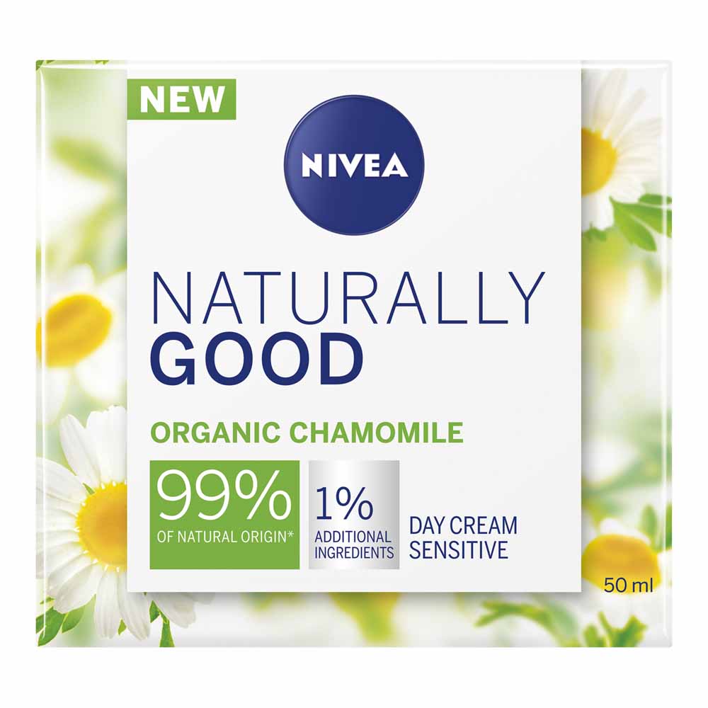 Nivea Naturally Good Chamomile Day Cream Sensitive 50ml Wilko