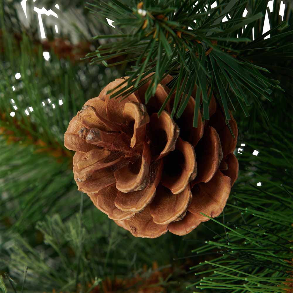 Wilko 6ft Festive Foliage Half Artificial Christmas Tree Image 4