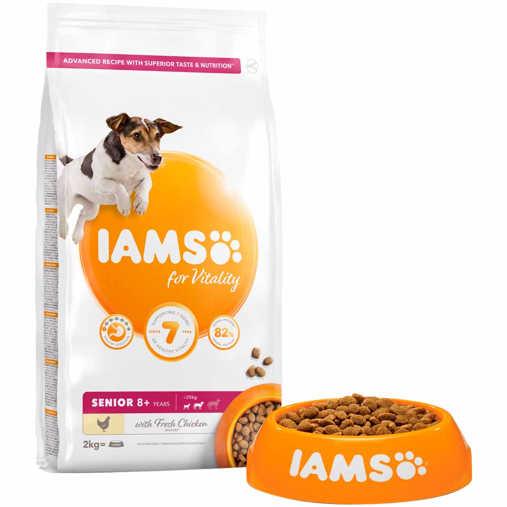 IAMS Vitality Small/Medium Senior Dog Food Chicken  2kg Image 3