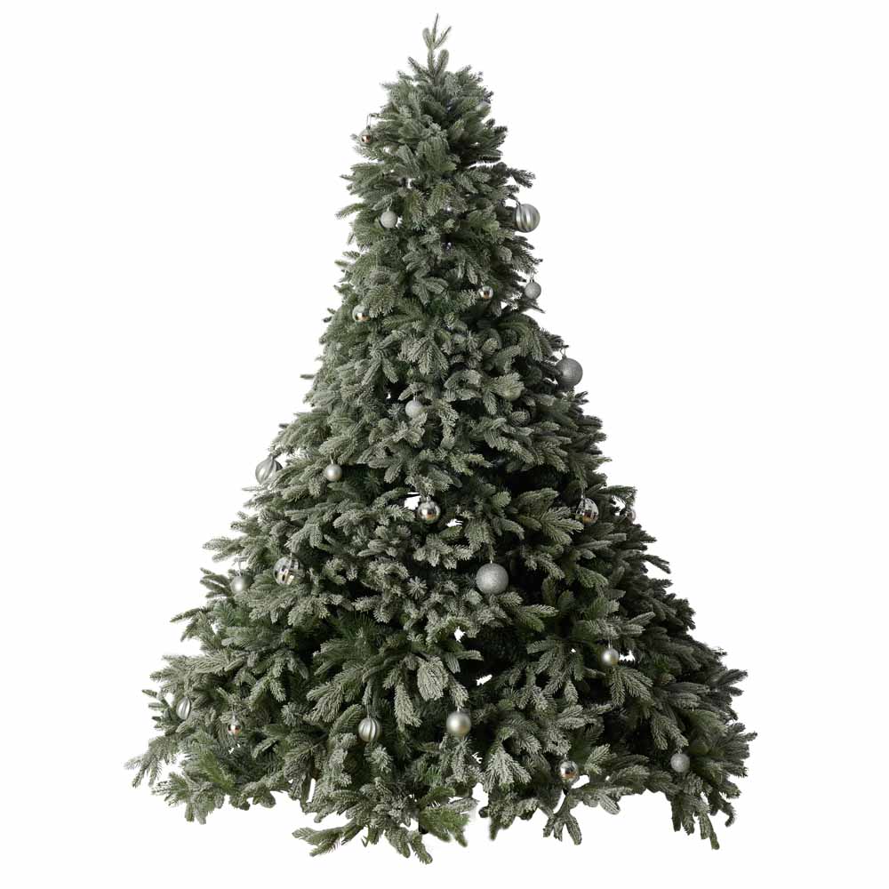 Wilko 7ft Natural Drop Frosted Tip Flute Christmas Tree Image 1