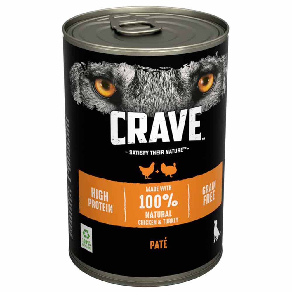 Crave Chicken and Turkey in Loaf Adult Wet Dog Food Can 400g Image 3