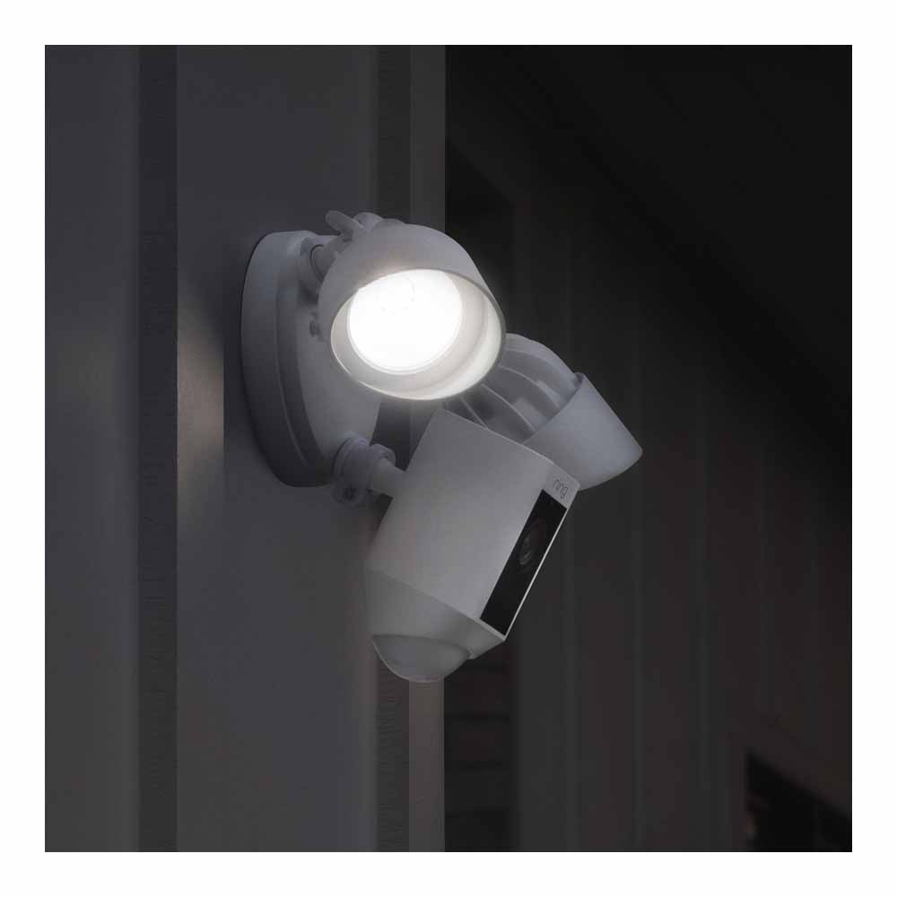 Ring Floodlight Cam Motion Activated Security Camera Wired White Image 4