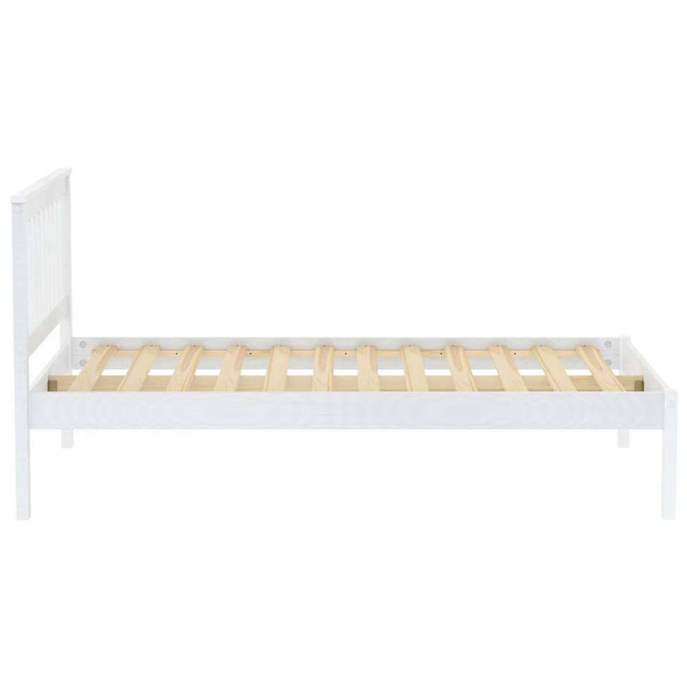 Denver Double White Wooden Bed Image 4