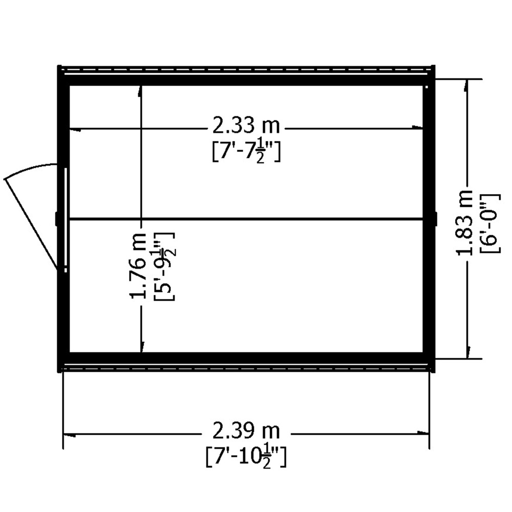 Shire 8 x 6ft Overlap Apex Garden Shed Image 8