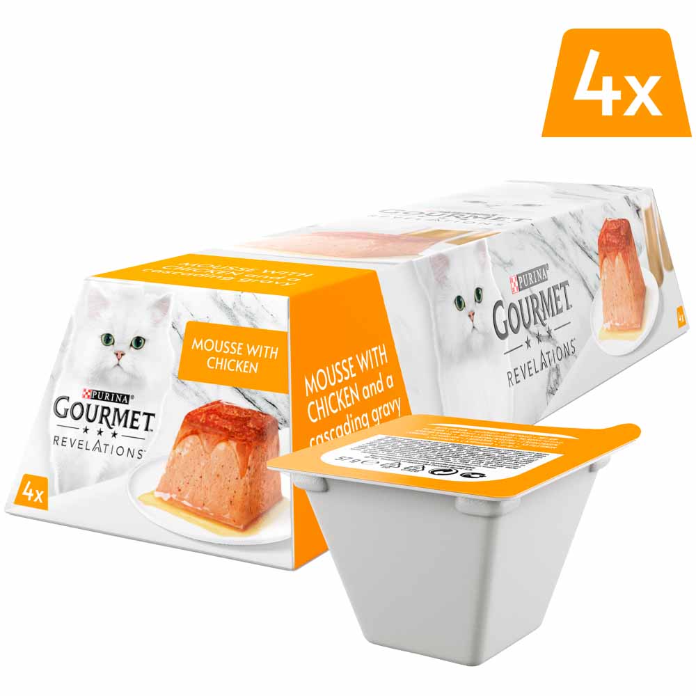 Gourmet Revelations Chicken in Gravy Wet Cat Food 4 x 57g Image 2