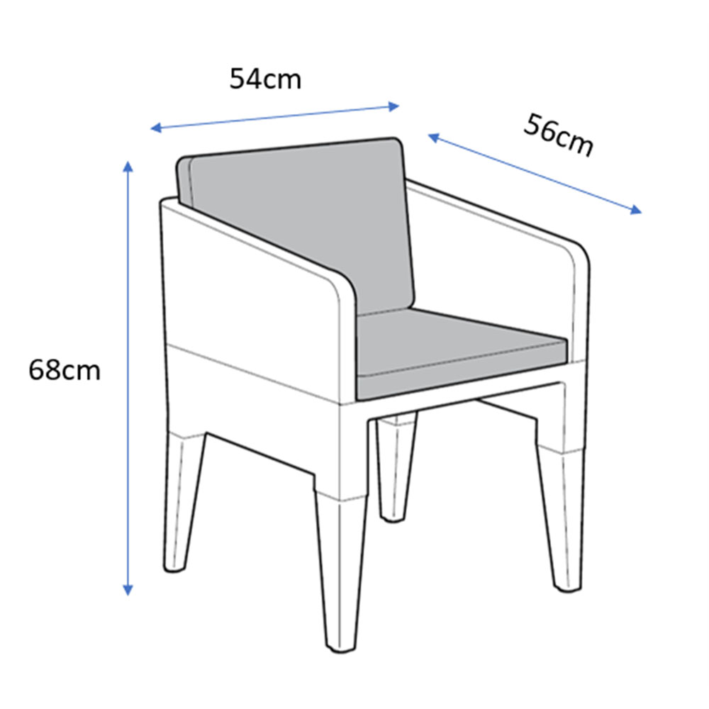 Keter Columbia 2 Seater Balcony Bistro Set Grey Image 4