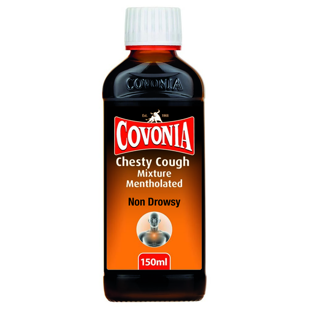 Covonia Expectorant Mentholated Cough Syrup 150ml Image