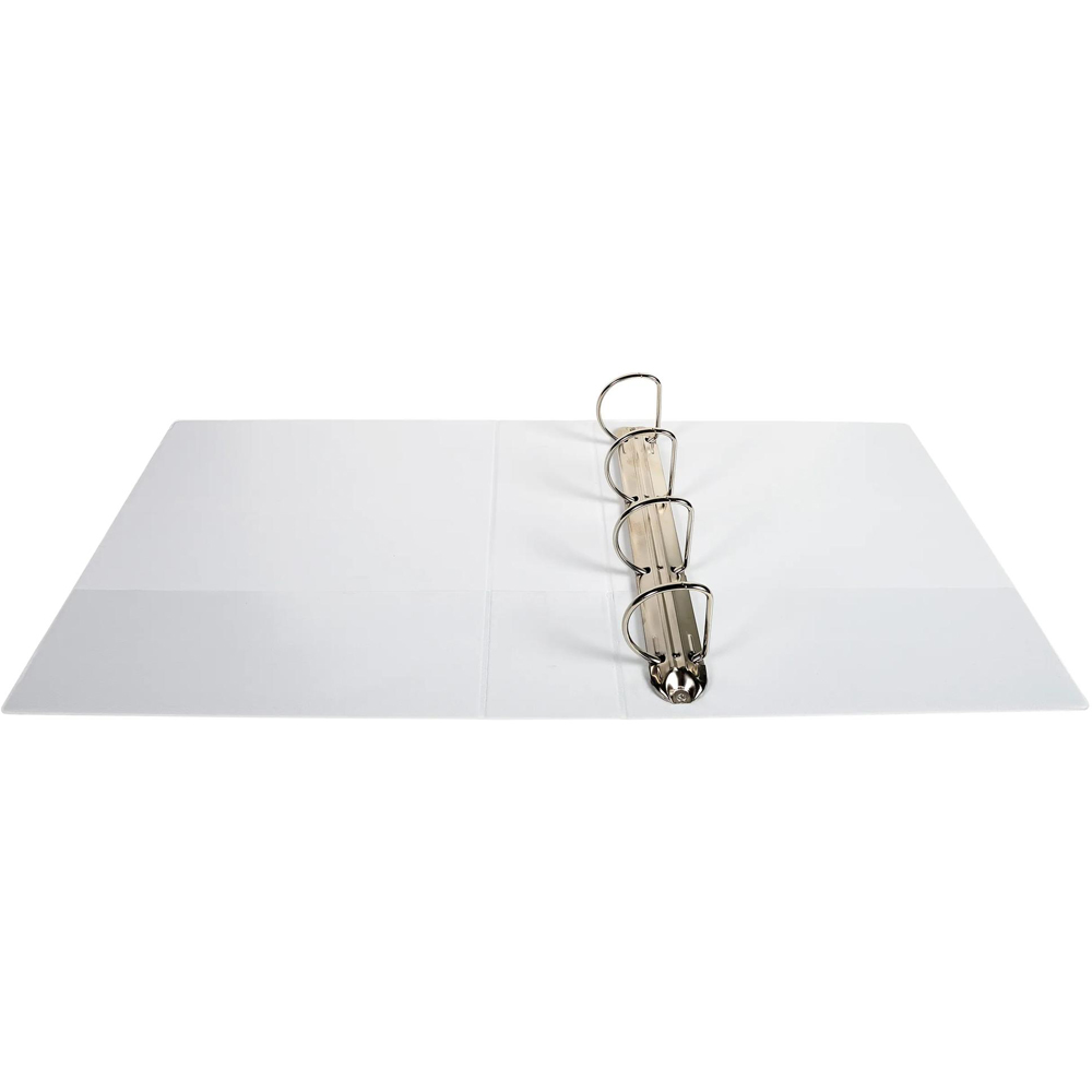 Exacompta Kreacover White Polypropylene Personal 4D Ring Binder with 3 Pockets 60mm 10 Pack Image 3