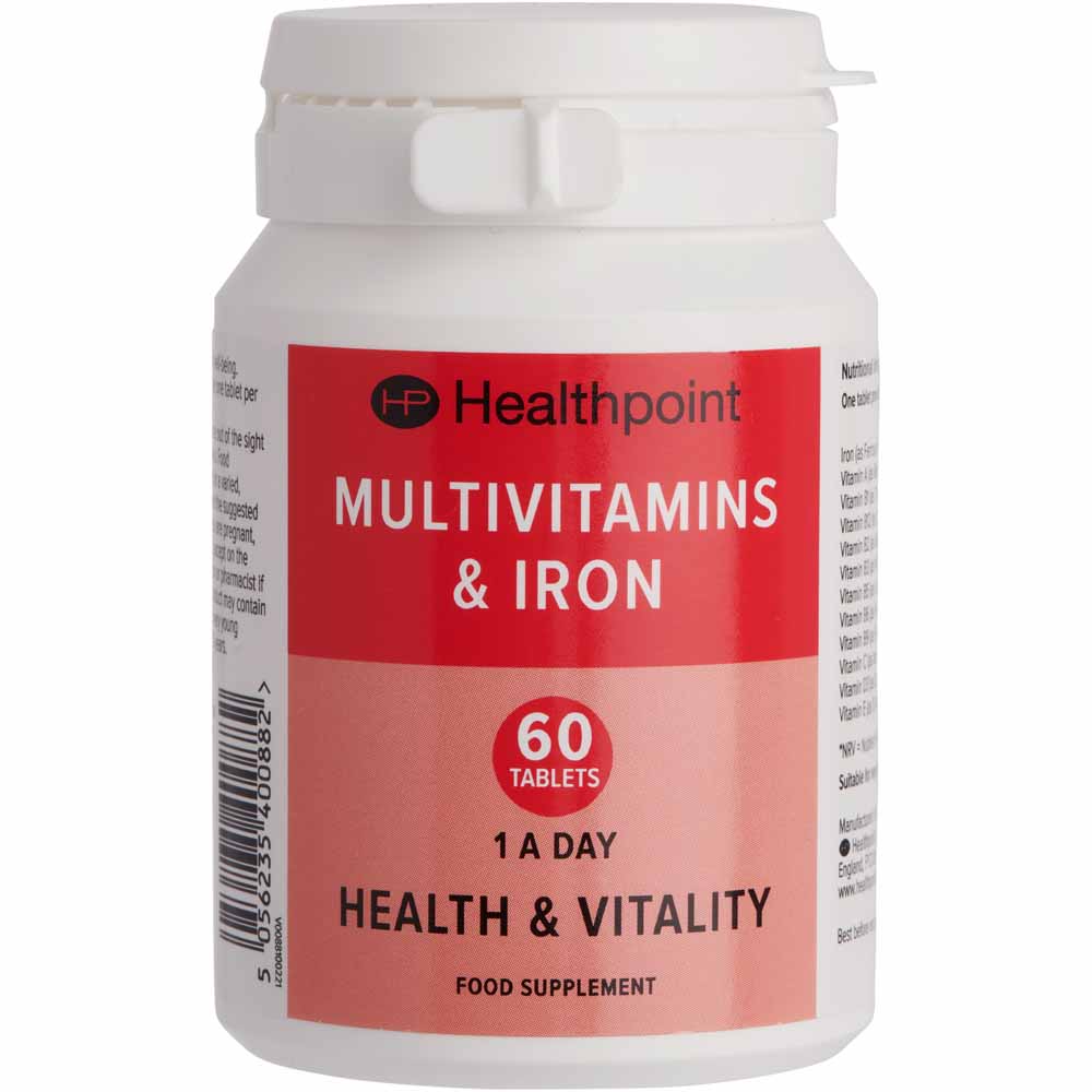Healthpoint Multivitamins & Iron 60pk  - wilko