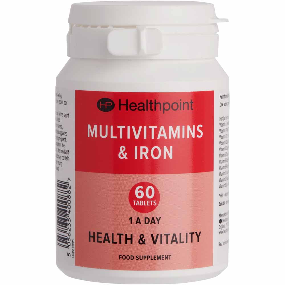 Healthpoint Multivitamins & Iron 60pk Wilko