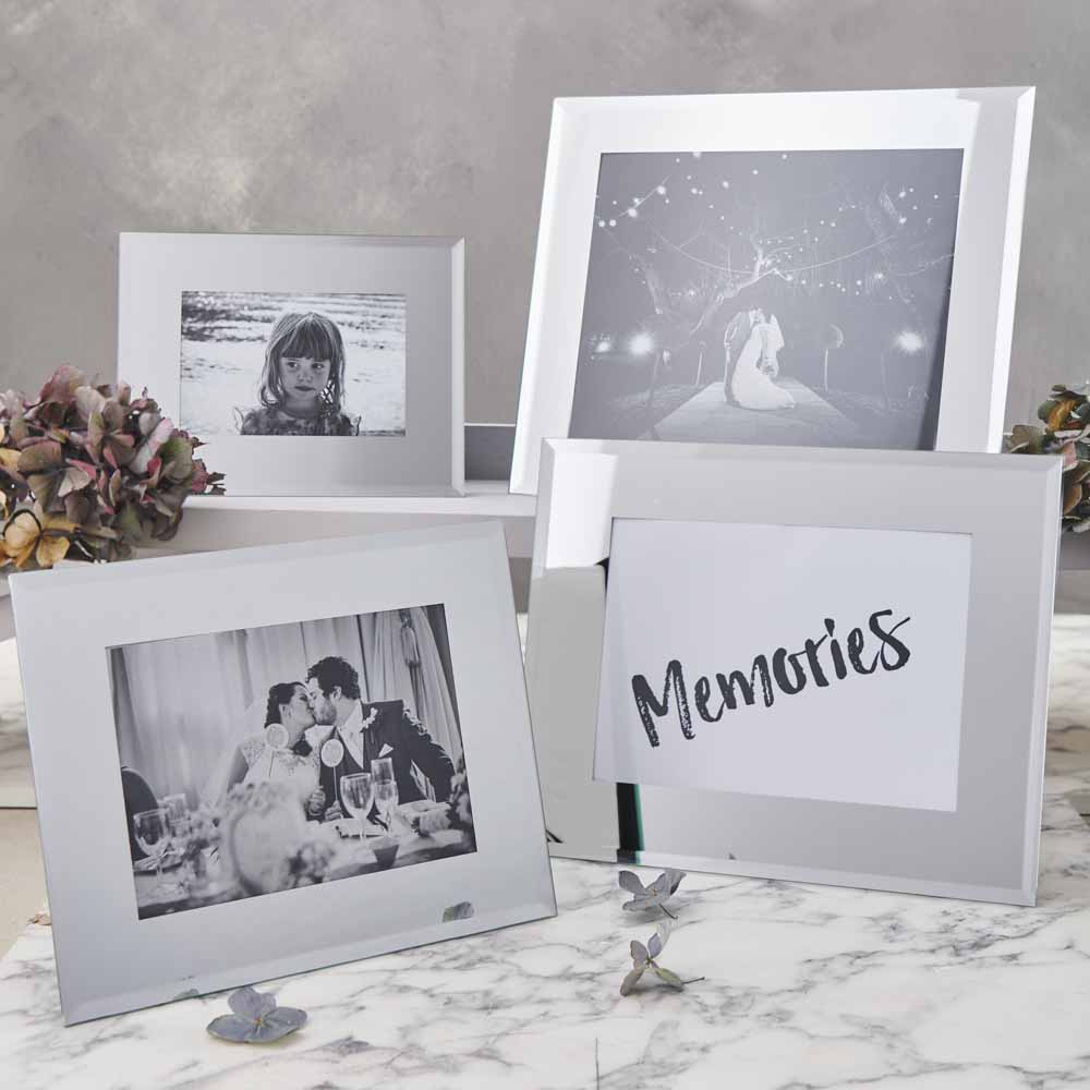 Wilko Glass Mirror Photo Frame 6 x 4 Inch Image 4