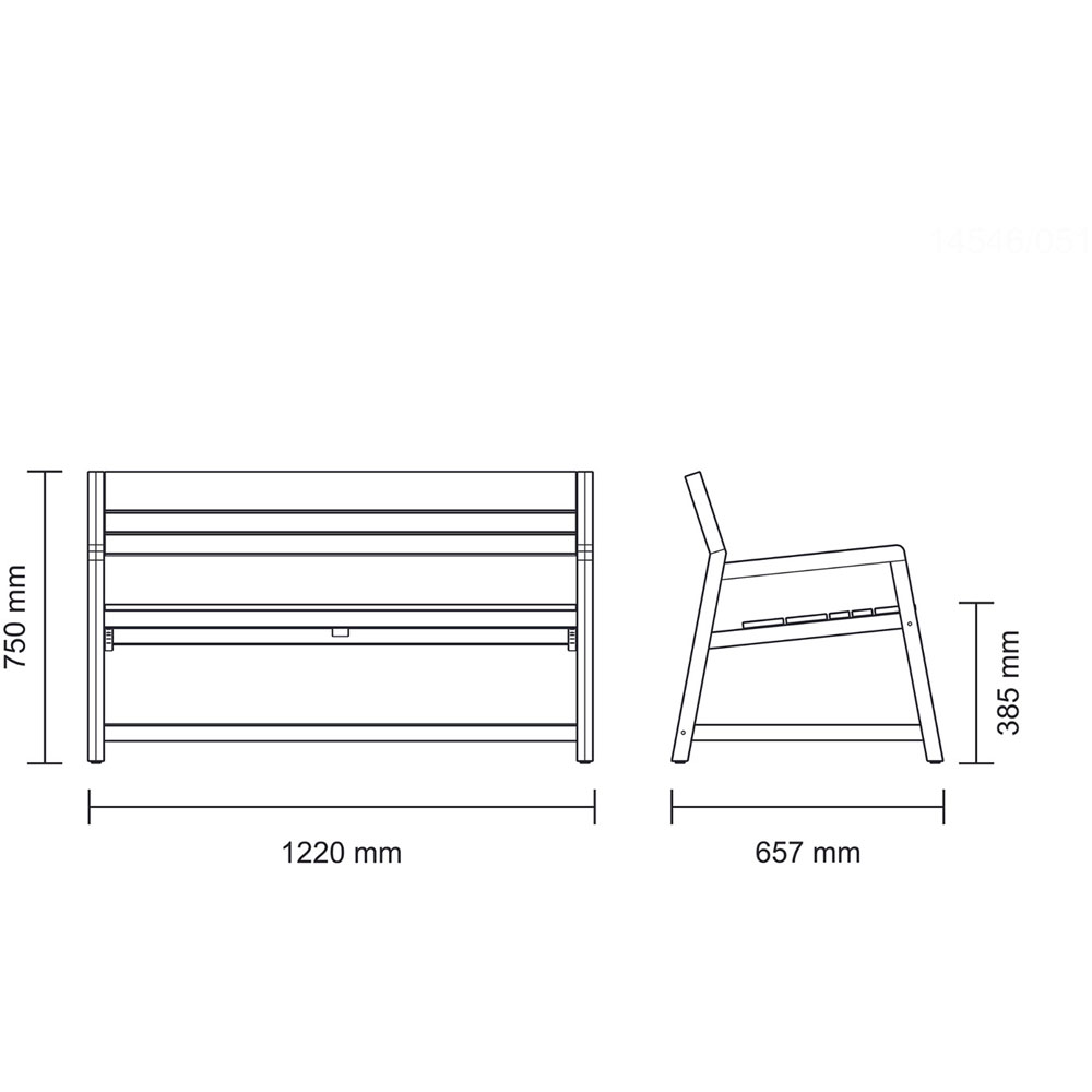 Tramontina Verona 2-3 Seater Bench Image 7