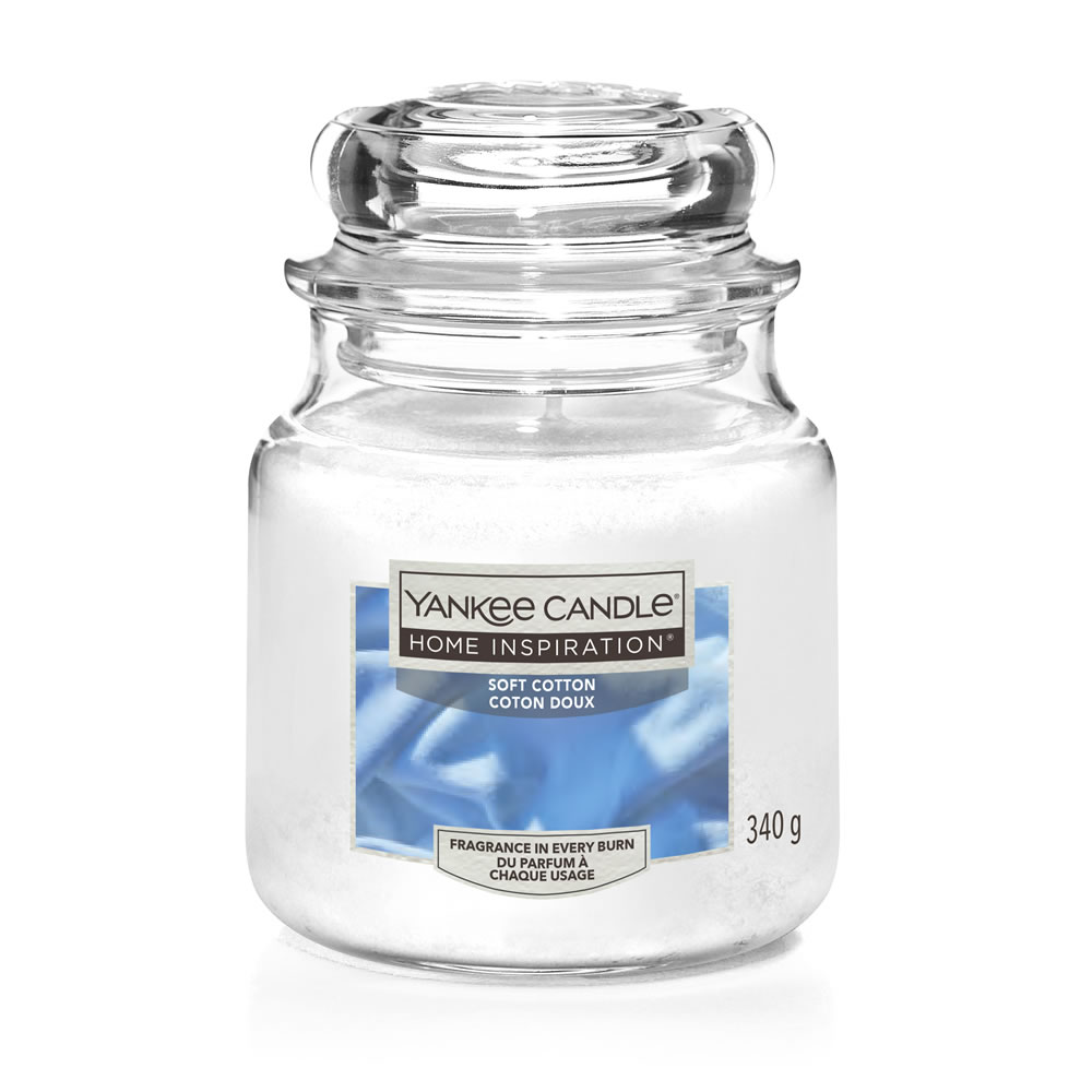 Yankee Candle Soft Cotton Medium Jar Wilko