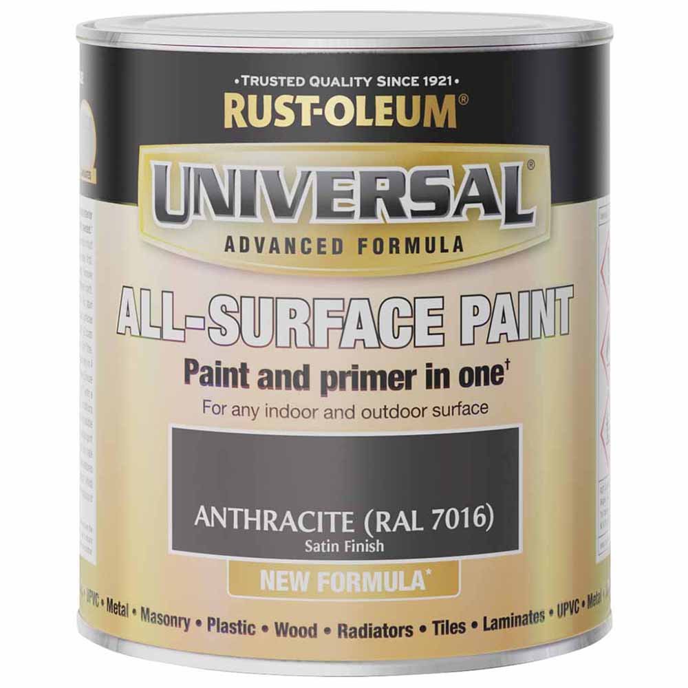 Rust-Oleum Universal Anthracite Satin All Purpose Paint 750ml Image 2