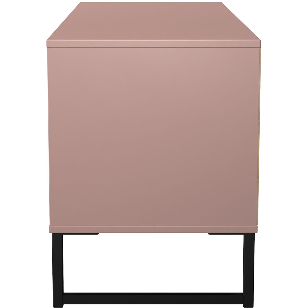 Crowndale Fluted 4 Drawer Kobe Pink Bed Box Ready Assembled Image 3