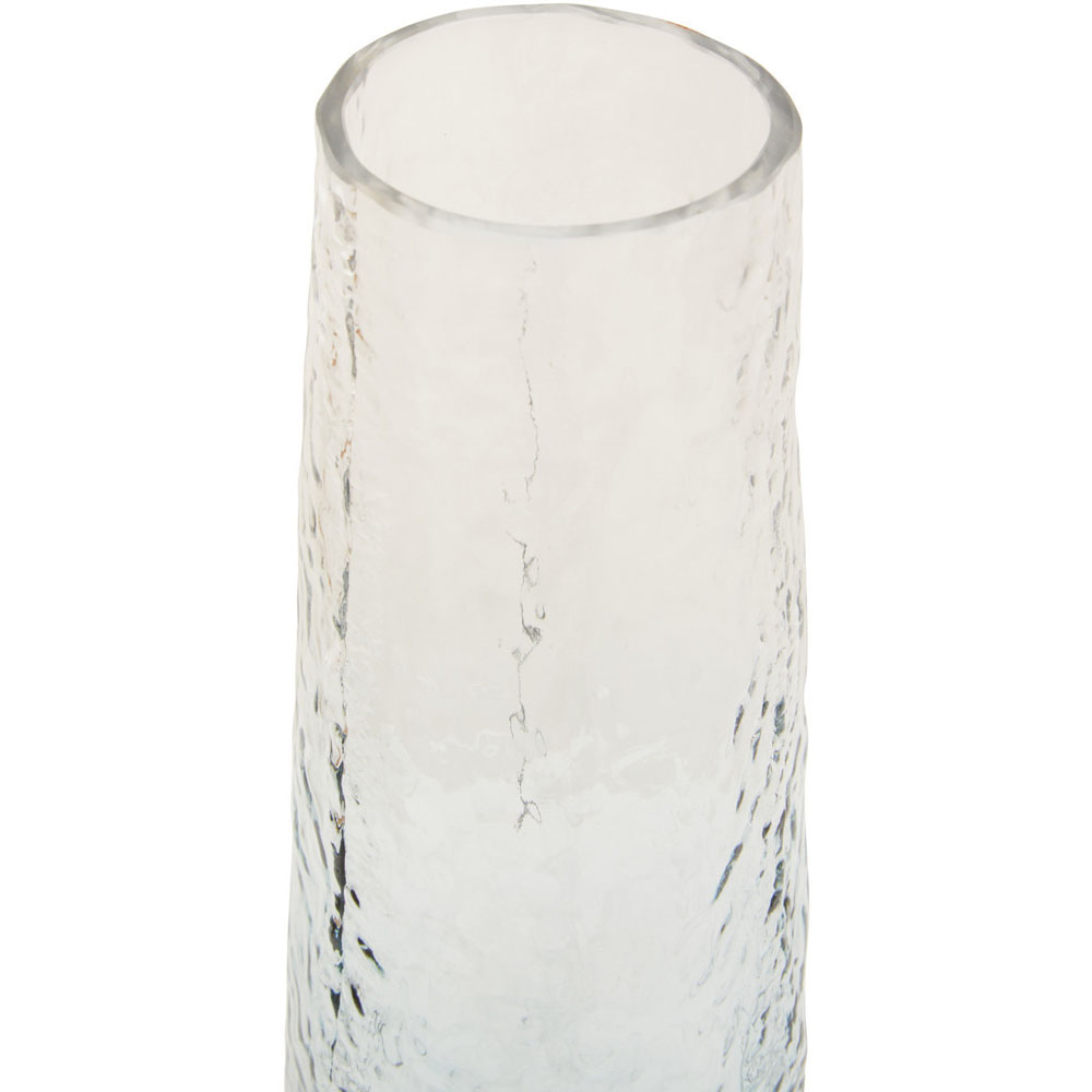 Premier Housewares Blue Brock Glass Vase Small Image 4