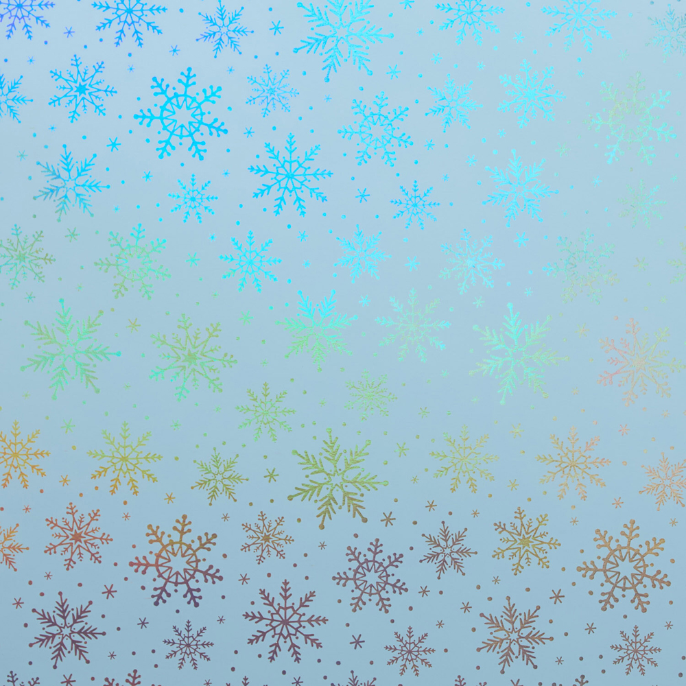 Luxury Iridescent Snowflake Gift Wrapper Image 6