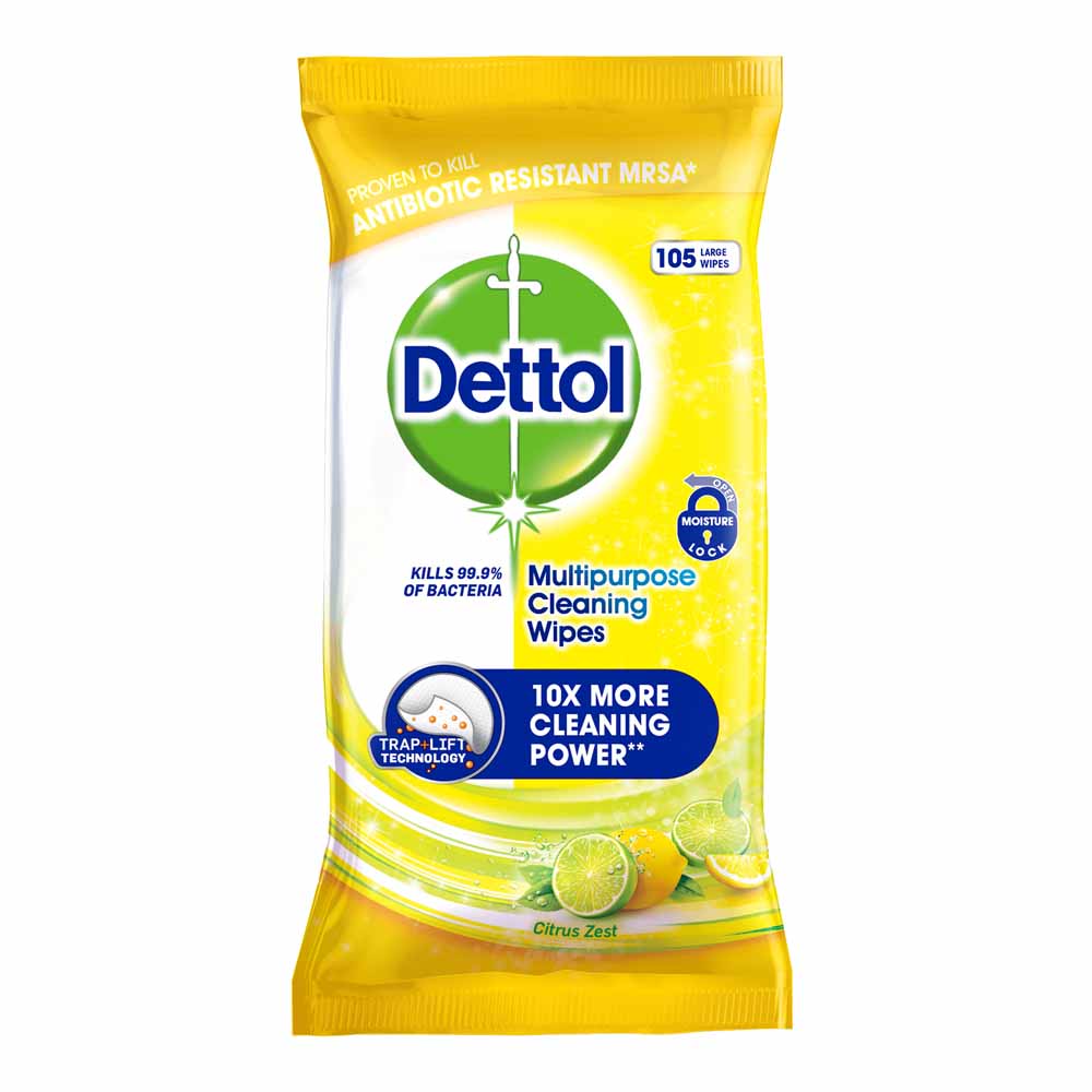 Dettol Citrus Multipurpose Wipes 105 Pack Image