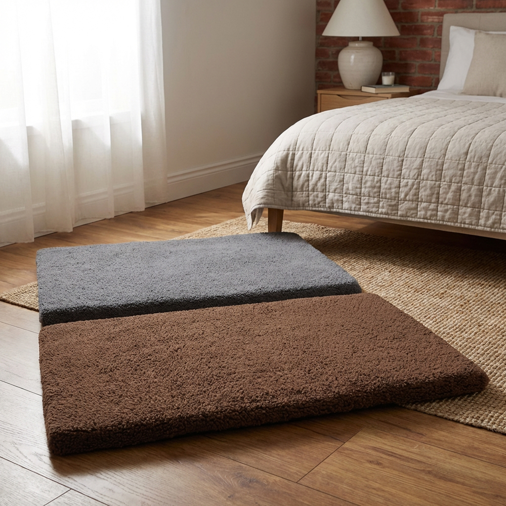 Single Clever Paws Fleece Memory Foam Soft Dog Bed in Assorted styles Image 4