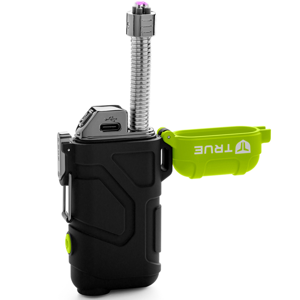 True Utility Flameless Fuel-Free Rechargeable XRL Plasma Arc Lighter with Flexible Neck and LED Image 3