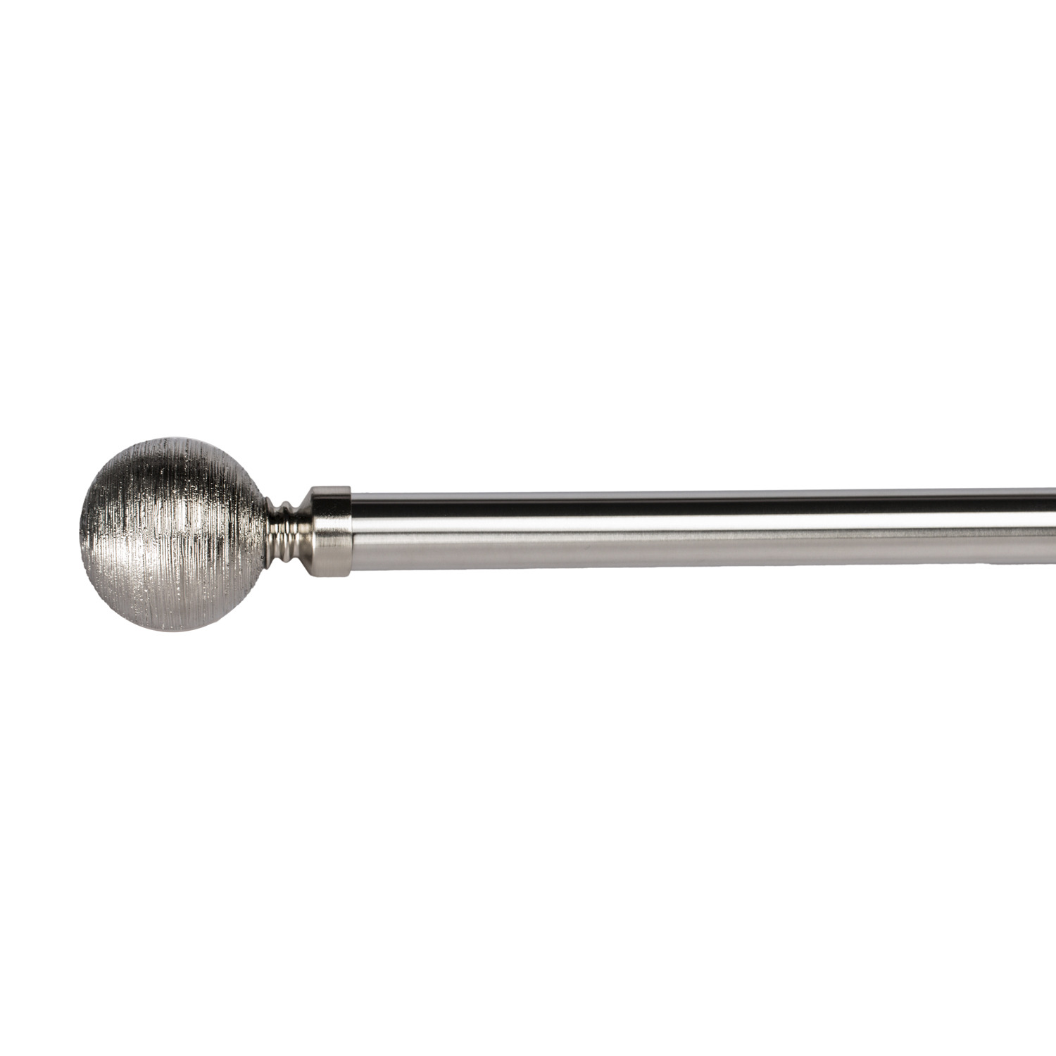 170 to 300cm Extendable Etched Steel Curtain Pole Image