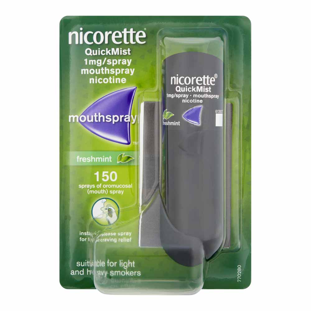 Nicorette Quickmist Nicotine Mouth Spray 1mg Image 1