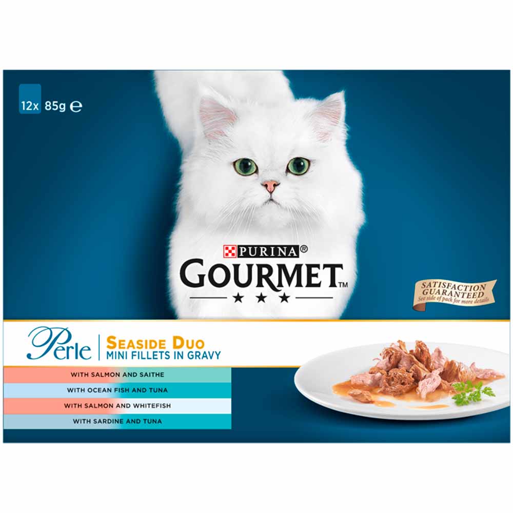 Gourmet Perle Pouches Seaside Duo Cat Food 12 x 85g Image 3