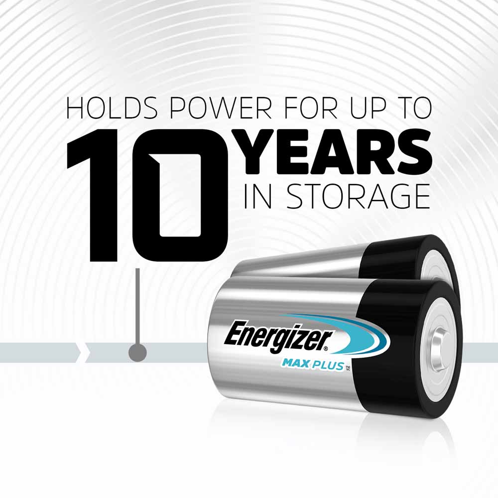 Energizer MaxPlus Batteries D 2 Pack Image 7