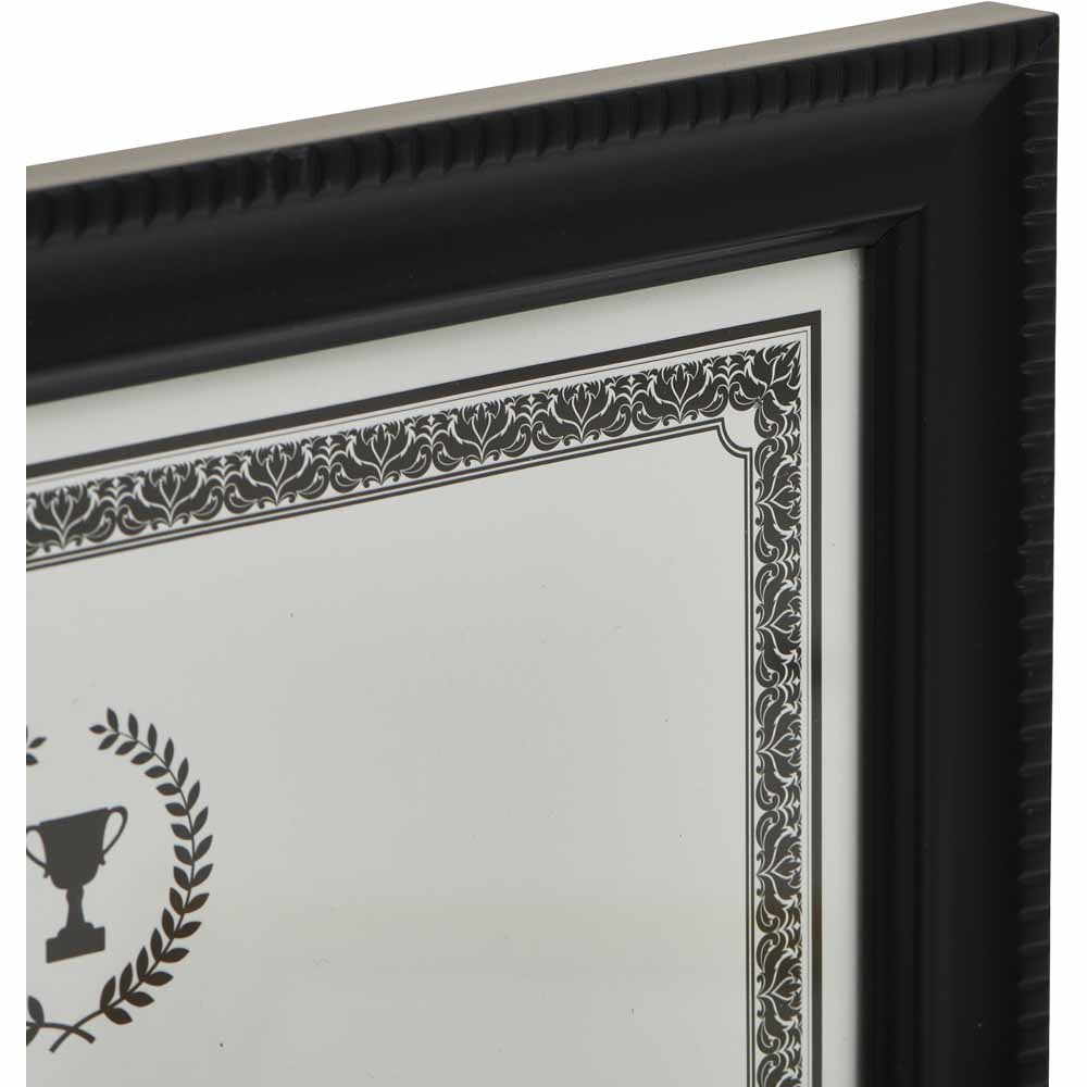Wilko Black Certificate Frame A4 Image 3