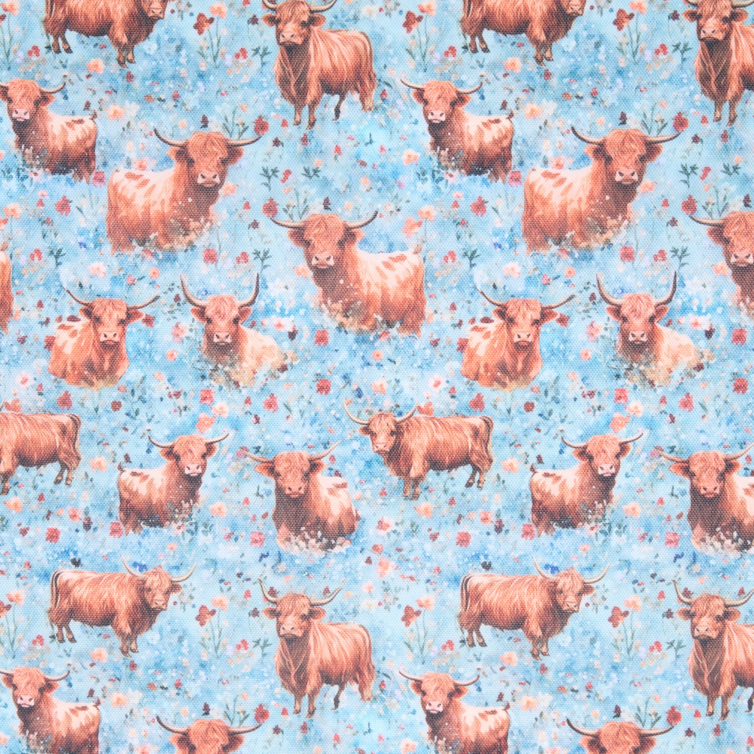 Highland Cow Fabric Roll Image 9