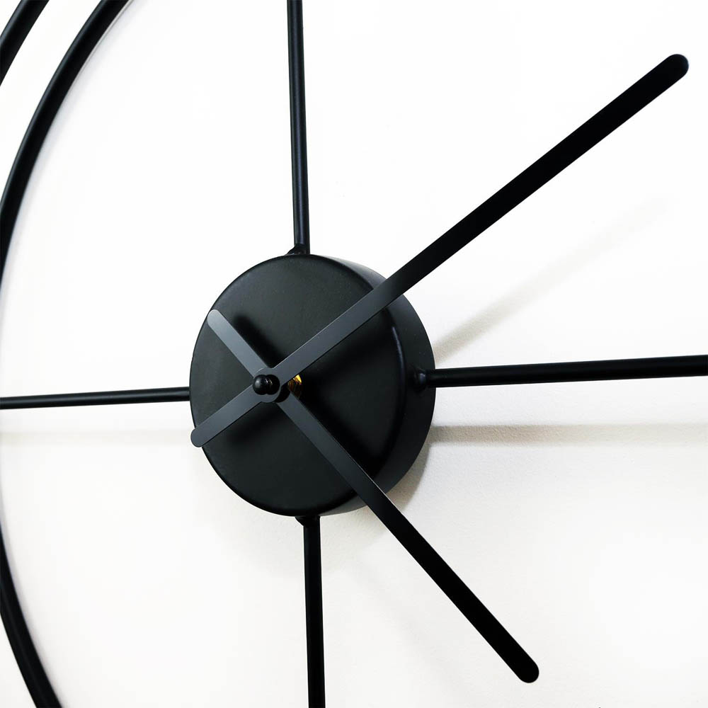 WALPLUS Black Larrys Minimalist Wall Clock Image 6