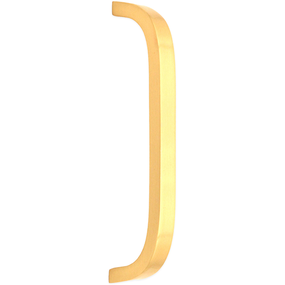 Spira Brass Satin Brass Curved Bar Handle 135mm Image 1
