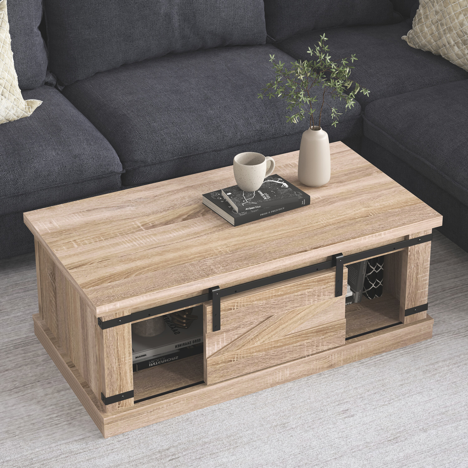 Stamford Rustic Coffee Table Sonoma Oak Image 9