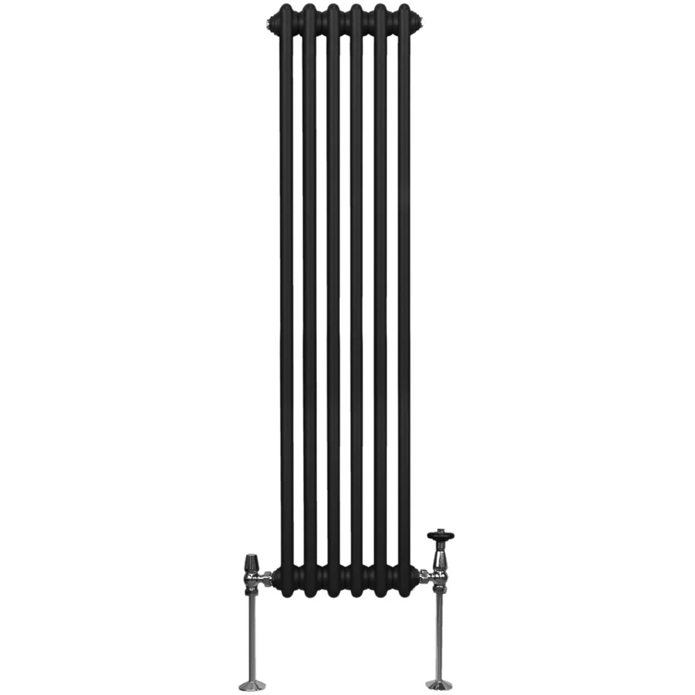 Monster Shop 2791 BTU Black Traditional 2 Column Radiator 1500 x 292mm Image 1