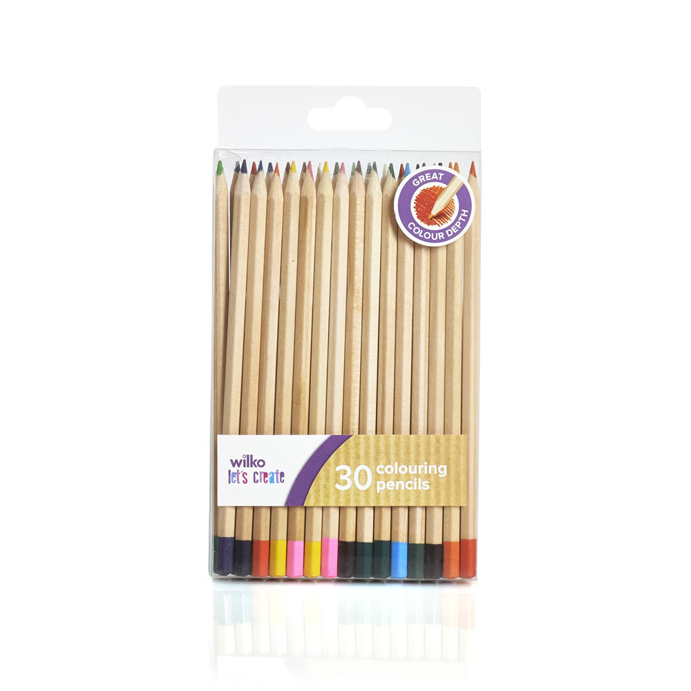 Wilko Colouring Pencils 30 pack Image