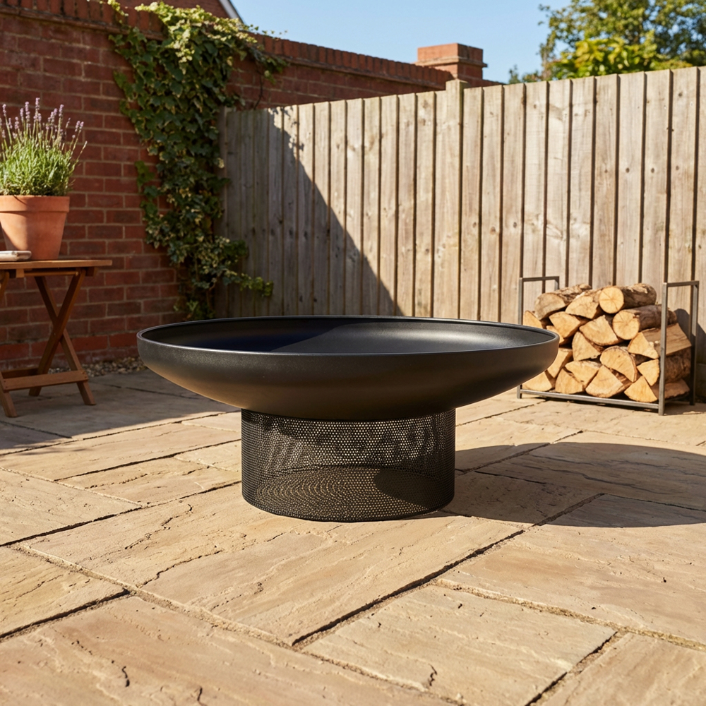 Perforated Steel Round Firepit Image 3