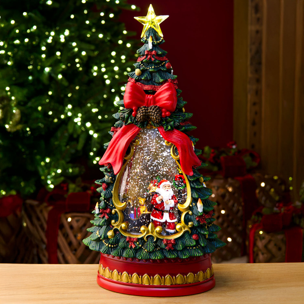 Traditional Tree Glitter Spinner Image 2